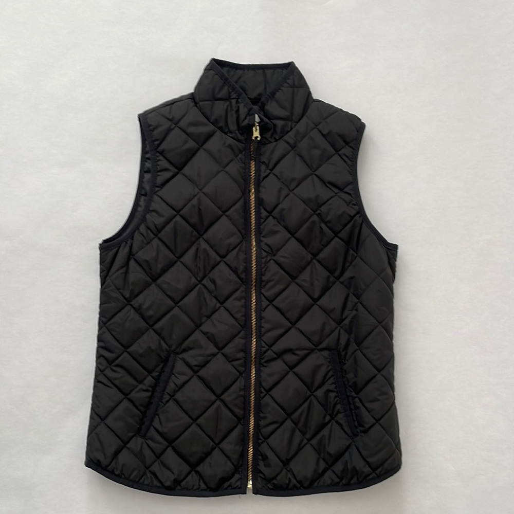 Old Navy Black Quilted Vest